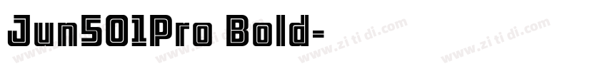 Jun501Pro Bold字体转换